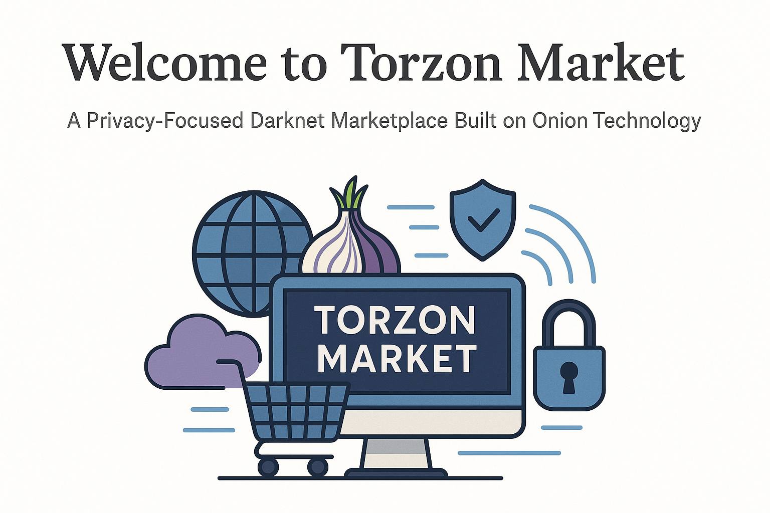 Torzon Market onion darknet illustration