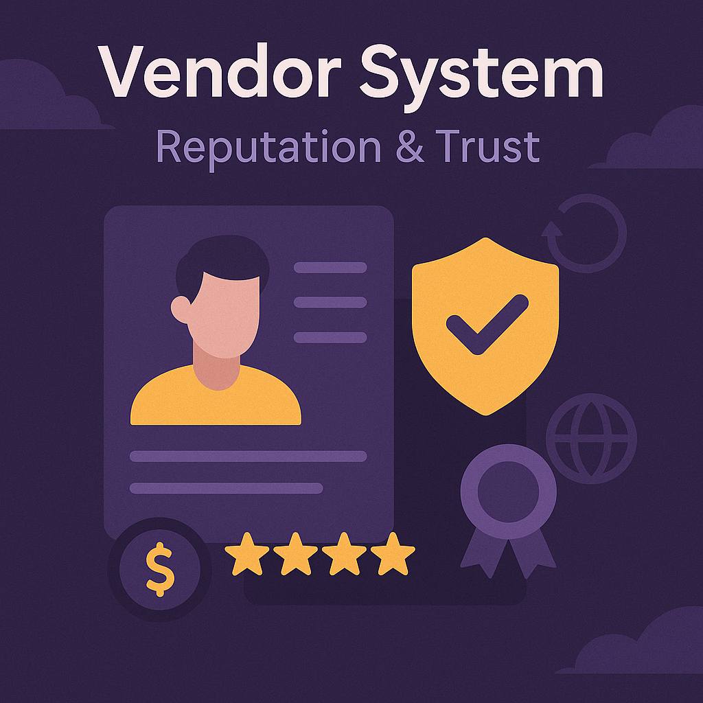 Vendor trust and feedback dashboard on Torzon Market